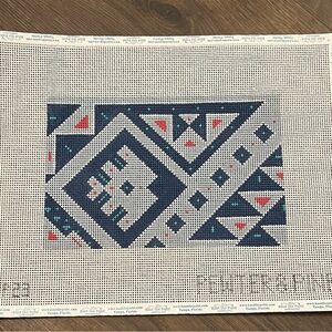 Pewter and Pine Needlepoint Canvas